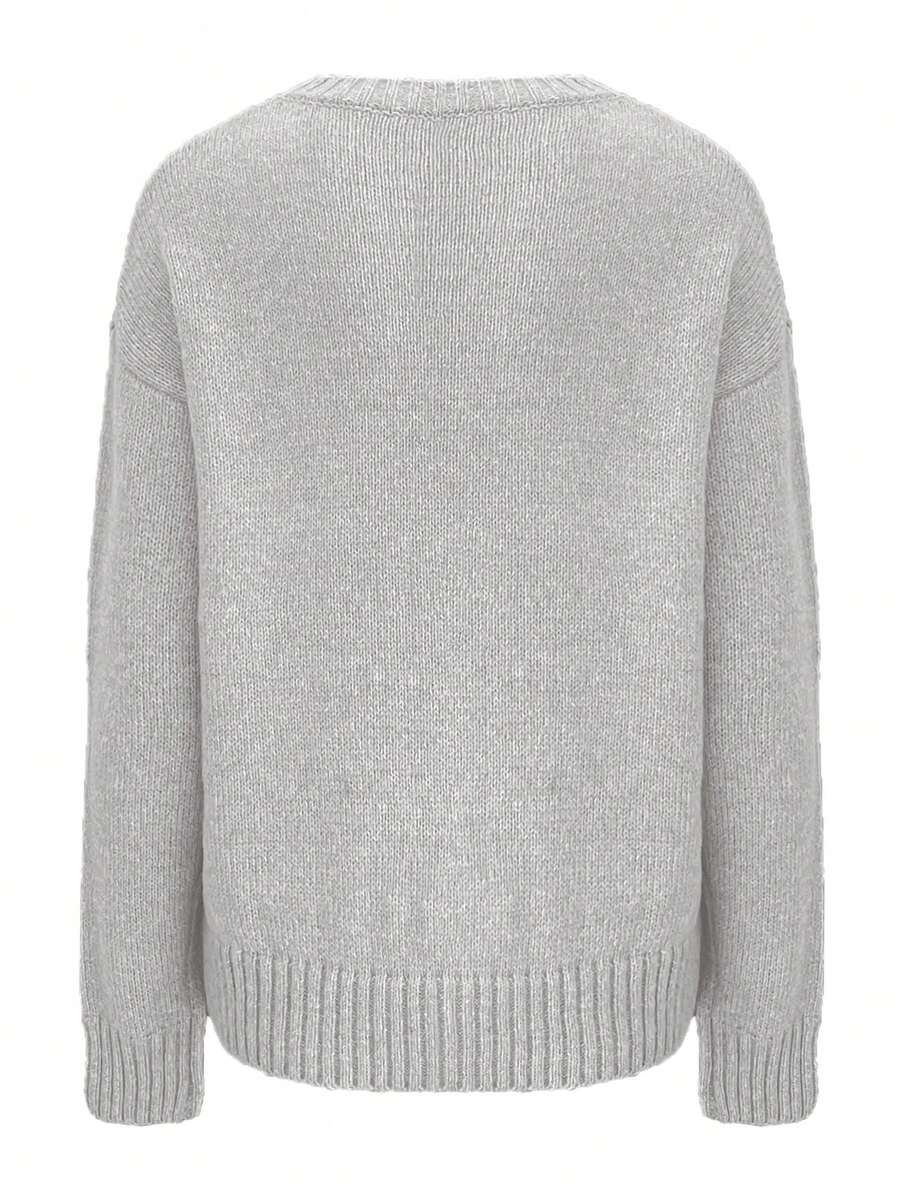 Embroidered Knit Pullover