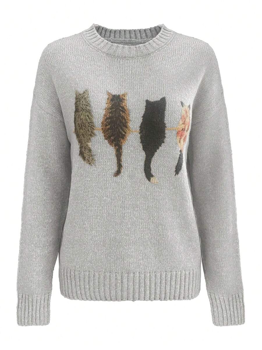 Embroidered Knit Pullover