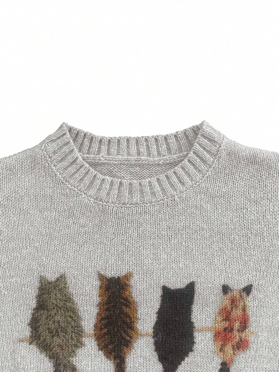 Embroidered Knit Pullover