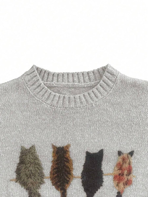 Embroidered Knit Pullover
