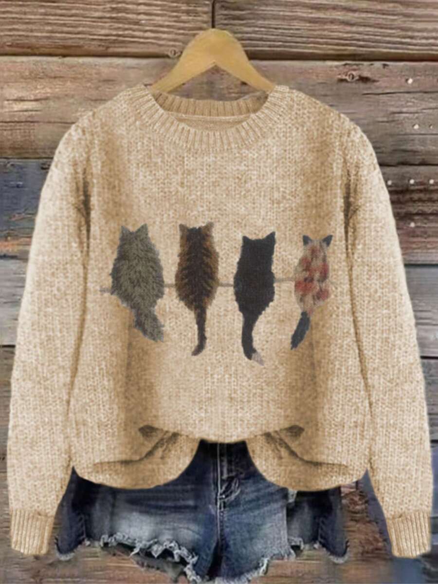 Embroidered Knit Pullover