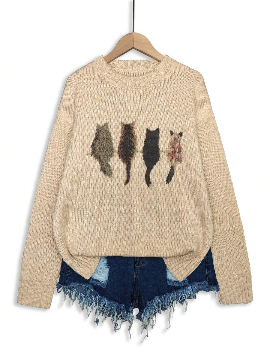 Embroidered Knit Pullover
