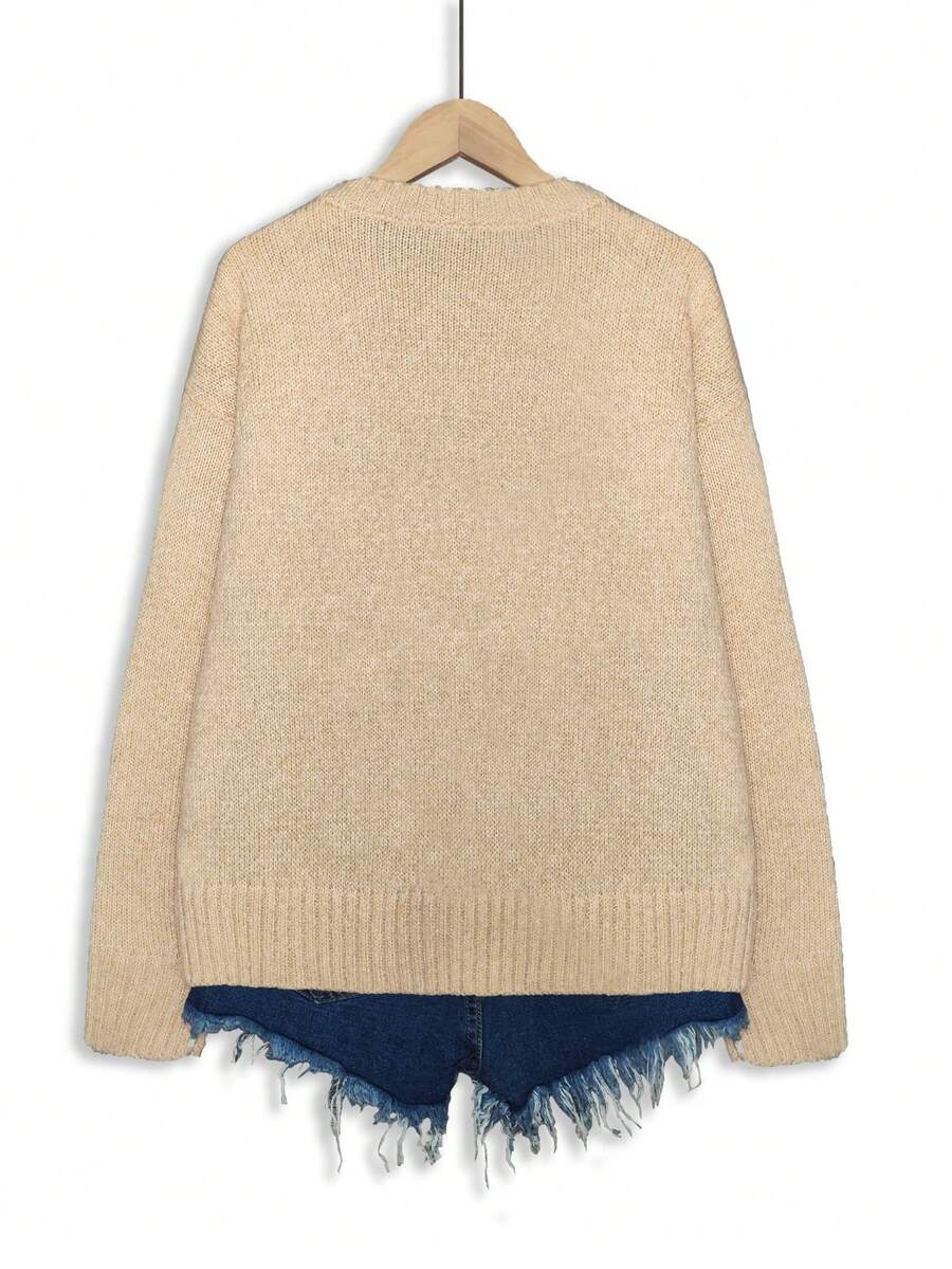 Embroidered Knit Pullover