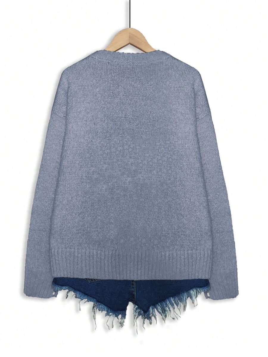 Embroidered Knit Pullover