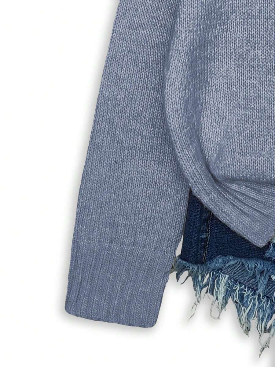 Embroidered Knit Pullover