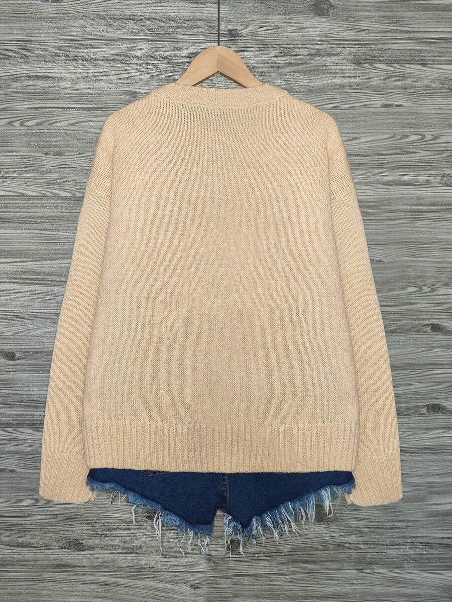 Embroidered Knit Pullover