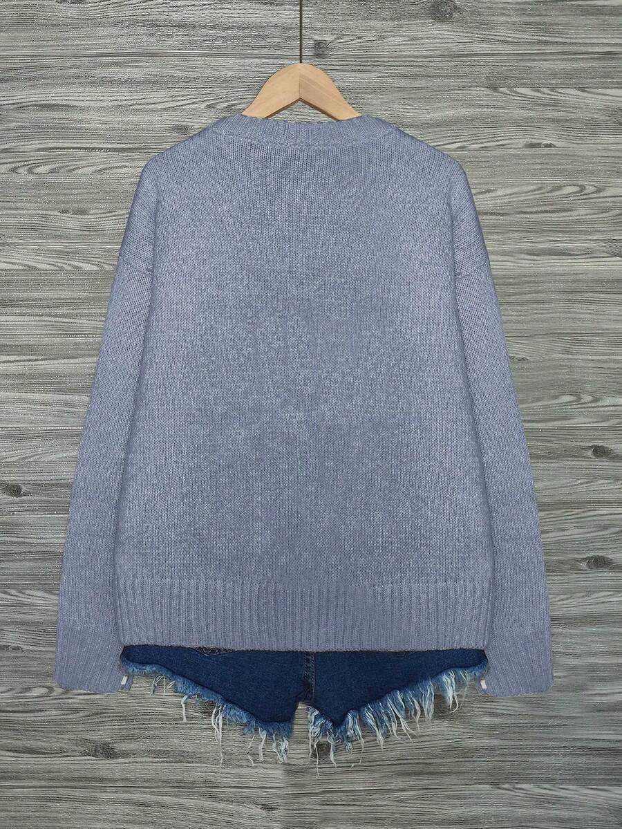 Embroidered Knit Pullover