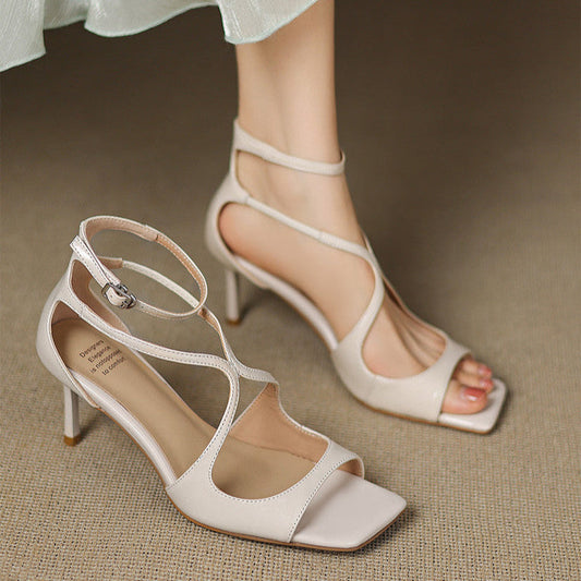 Lola | Leather Heels