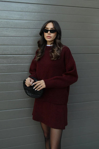 Evelyn | Knitted Sweater Dress Set